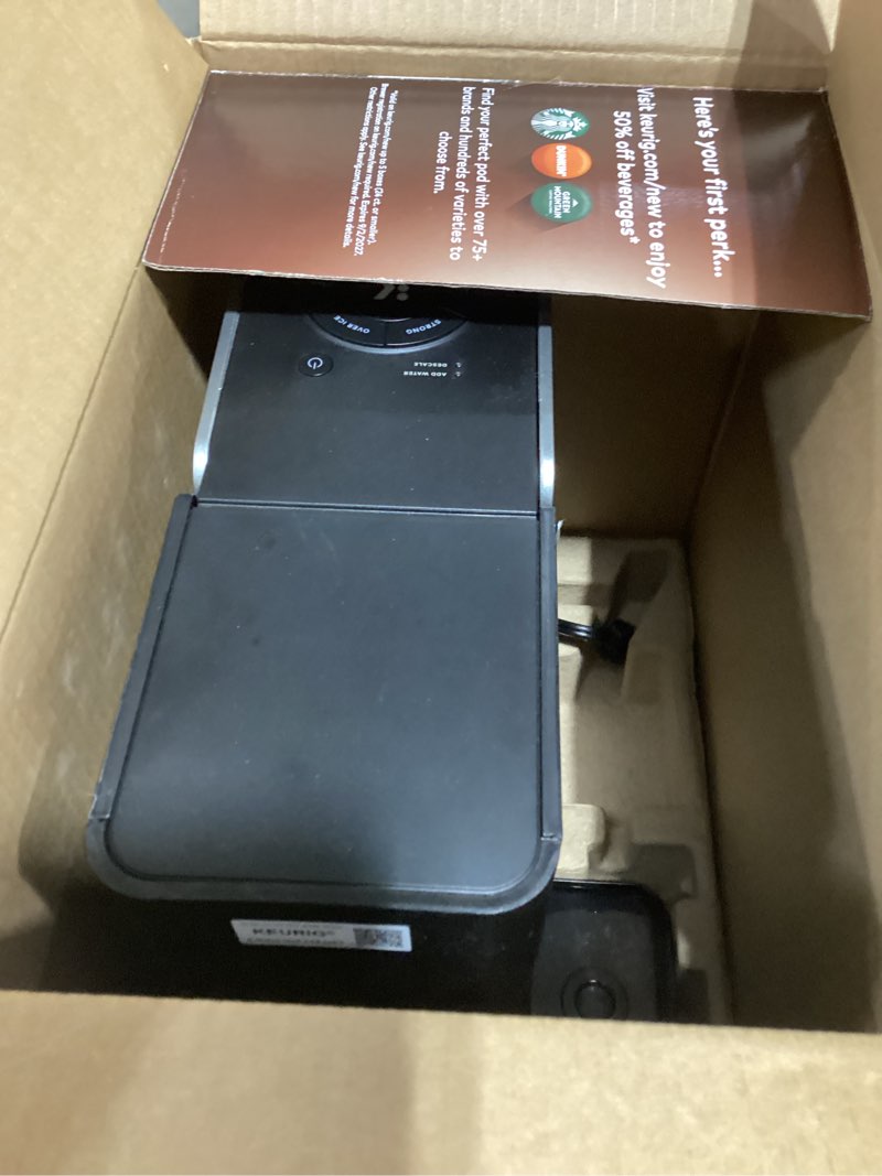 Condition photo showing As Is for Incomplete Keurig K-Supreme Single Serve K-Cup Pod Coffee Maker, MultiStream Technology, 4 Brew Sizes, 66oz Dual-Position Removable Reservoir, Black Black Coffee Maker