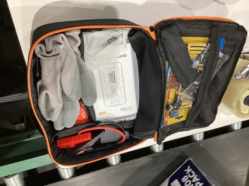 Condition photo showing Good Condition for yaberauto 16-in-1 jump starter with air compressor 8000a 160psi car battery jump starter (all gas/14l diesel) 12v jump box car battery jumper starter portable jumper cables, emergency tool kit, gloves