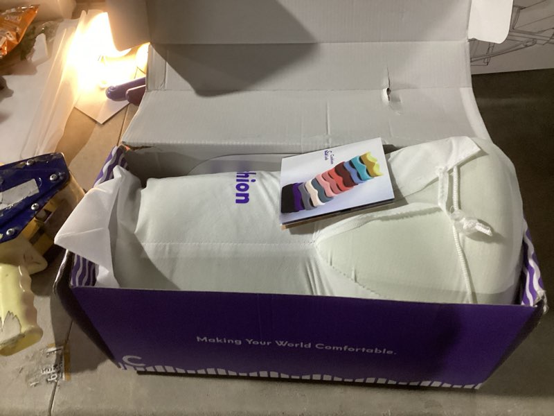 Condition photo showing Good Condition for C CUSHION LAB Deep Sleep Pillow, Patented Ergonomic Contour Design for Side & Back Sleepers, Orthopedic Cervical Shape Gently Cradles Head & Provides Neck Support & Shoulder Pain Relief - Calm Grey