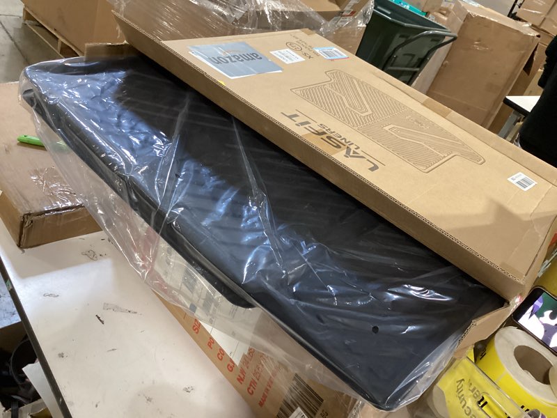 Condition photo showing Good Condition for lasfit trunk mat & backrest mats for rivian r1s 2024 2023 2022, all weather tpe custom fit cargo liner for r1s cargo mat, black, easy to clean 2022-2025 | for rivian r1s | backrest&cargo mats