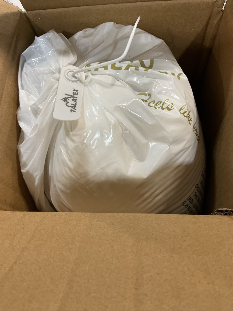 Condition photo showing New/Like New for talatex 100% natural premium latex pillow, adjustable orthordic ergonomic pillow helps relieve pressure, neck and shoulder pain (medium, standard) medium standard(23.6*15.7")