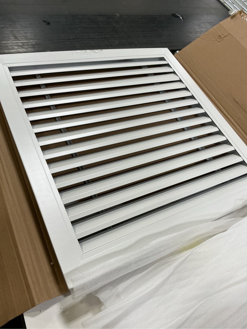 Condition photo showing As Is for Uxcell Aluminum Return Grille, Removable Air Vent Cover for HVAC Systems 20 x 20 Inch
