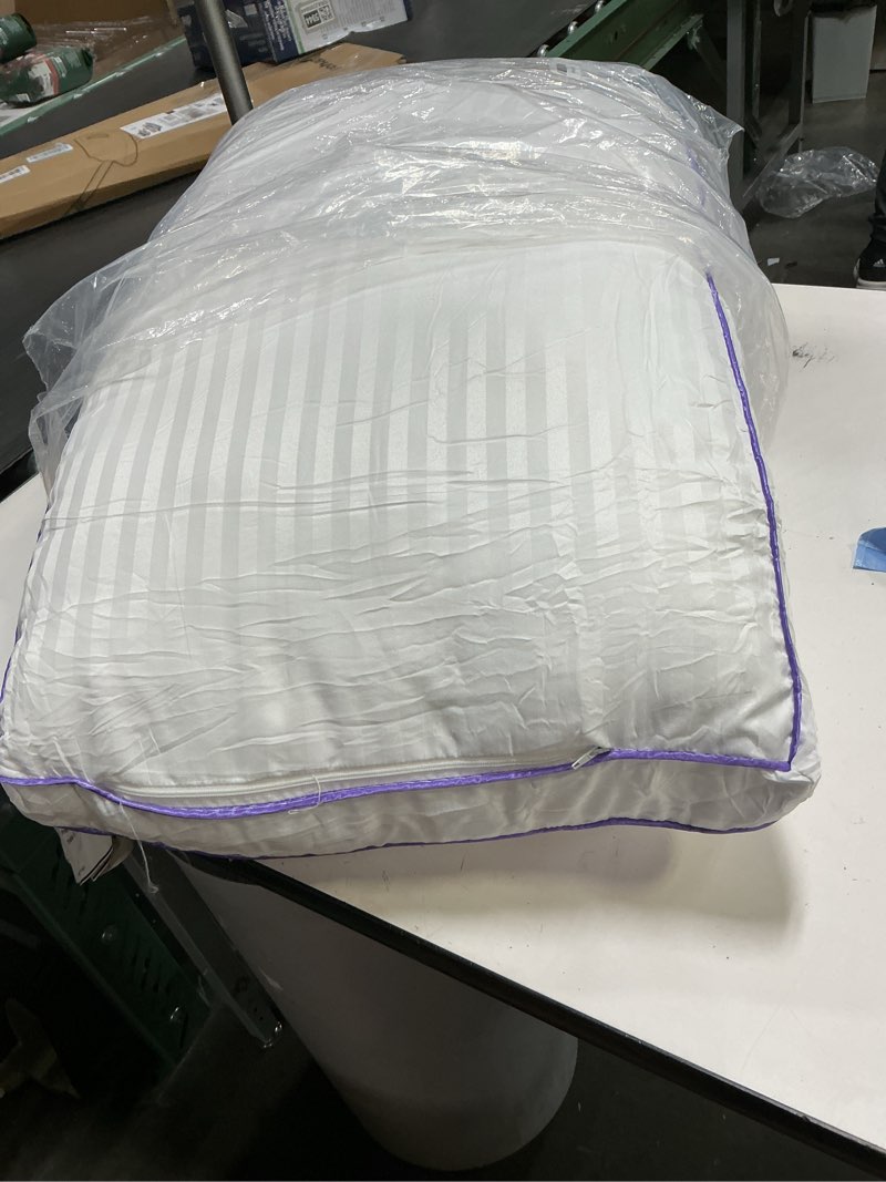Condition photo showing Good Condition for SLEEPDIARY King Size Pillows Set of 2,Hotel-Quality Bed Pillows with Zipper for Adjustable Loft, Machine Washable, Down Alternative Filling for Back, Side & Stomach Sleepers, White King (U.S. Standard) White 2