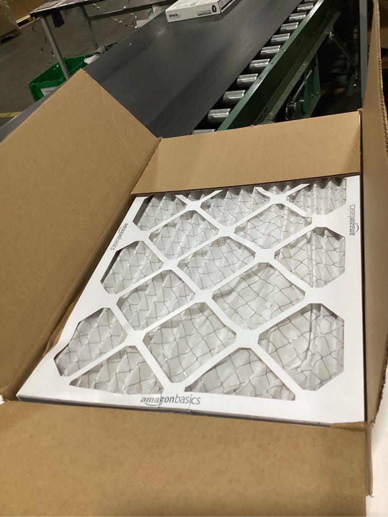 Condition photo showing Good Condition for amazon basics 16x20x1 air filter 6 pack, merv 8 ac furnace filters (actual size: 15.75" x 19.75" x 0.75") 16x20x1 merv 8