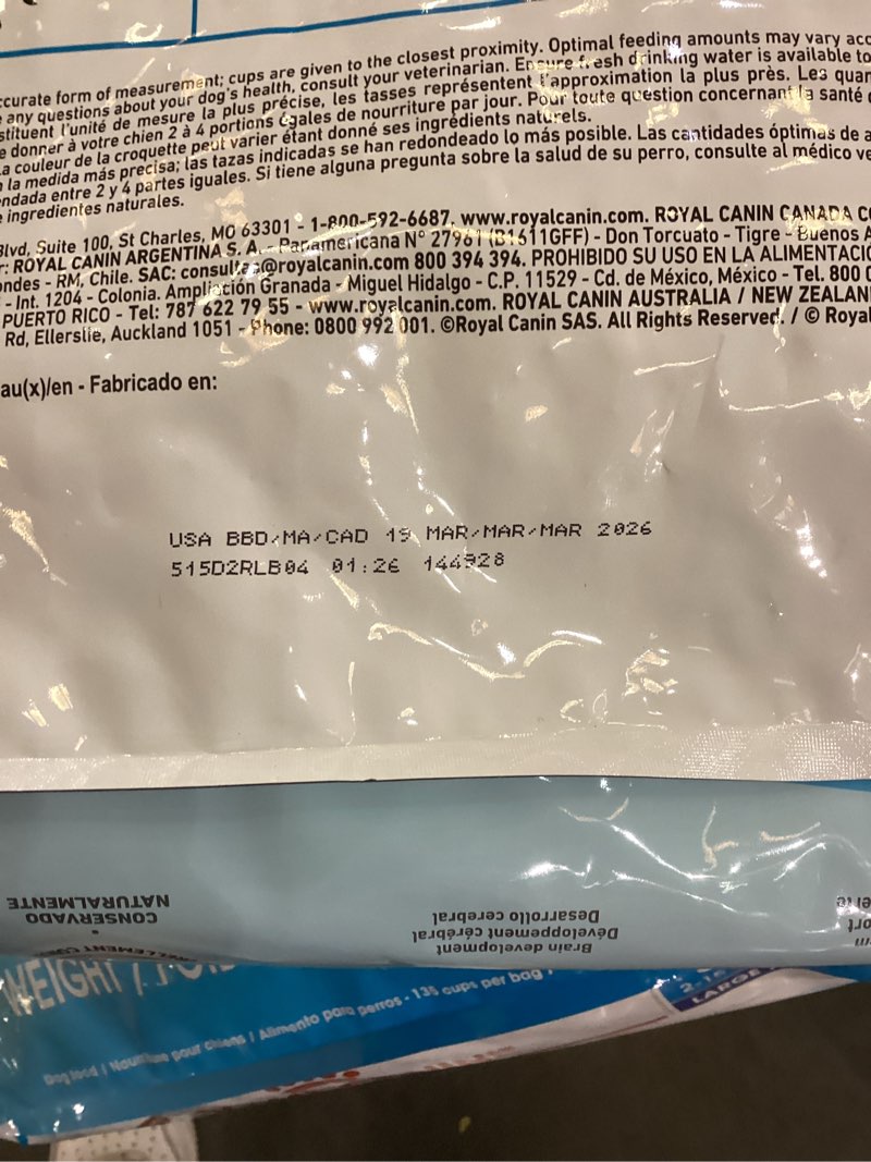 Condition photo showing New/Like New for Royal Canin Size Health Nutrition Large Puppy Dry Dog Food, 30 lb Bag 30 Pound (Pack of 1)