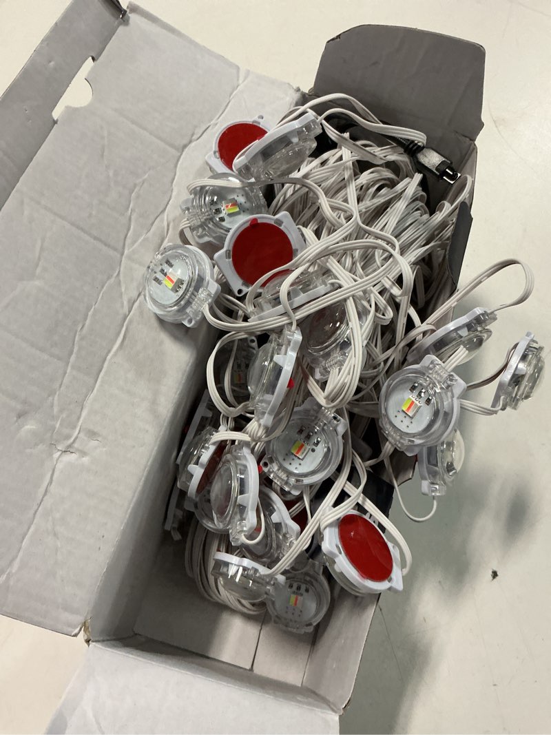 Condition photo showing Good Condition for 150FT Permanent Outdoor RGB Lights - Waterproof Smart LED Eaves Lights with App/Remote Control, Music Sync & DIY Scenes, Perfect for Christmas, Halloween, Parties & Daily Decor, Ideal for House Roof