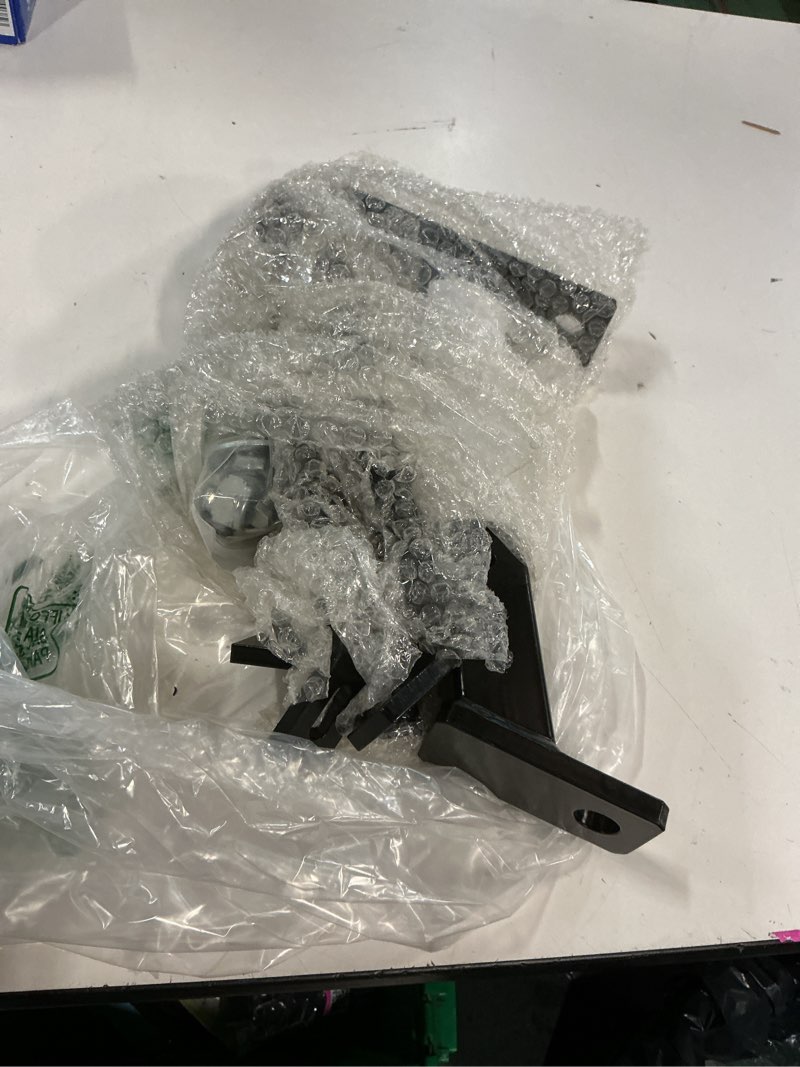 Condition photo showing Good Condition for eapele trailer hitch for lawn mower, garden tractor trailer hitch, solid iron construction, compatible with john deere ariens cub cadet poulan pro husky husqvarna craftsman riding mower