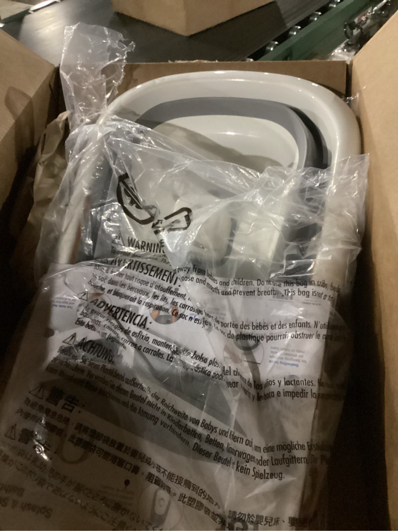 Condition photo showing New/Like New for OXO TOT Splash & Store Bathtub | Baby Bathtub | Newborn Baby Essentials | for Keeping Bathtime Secure & Tidy | 0-18 Months | Tub Folds Flat for Compact Storage