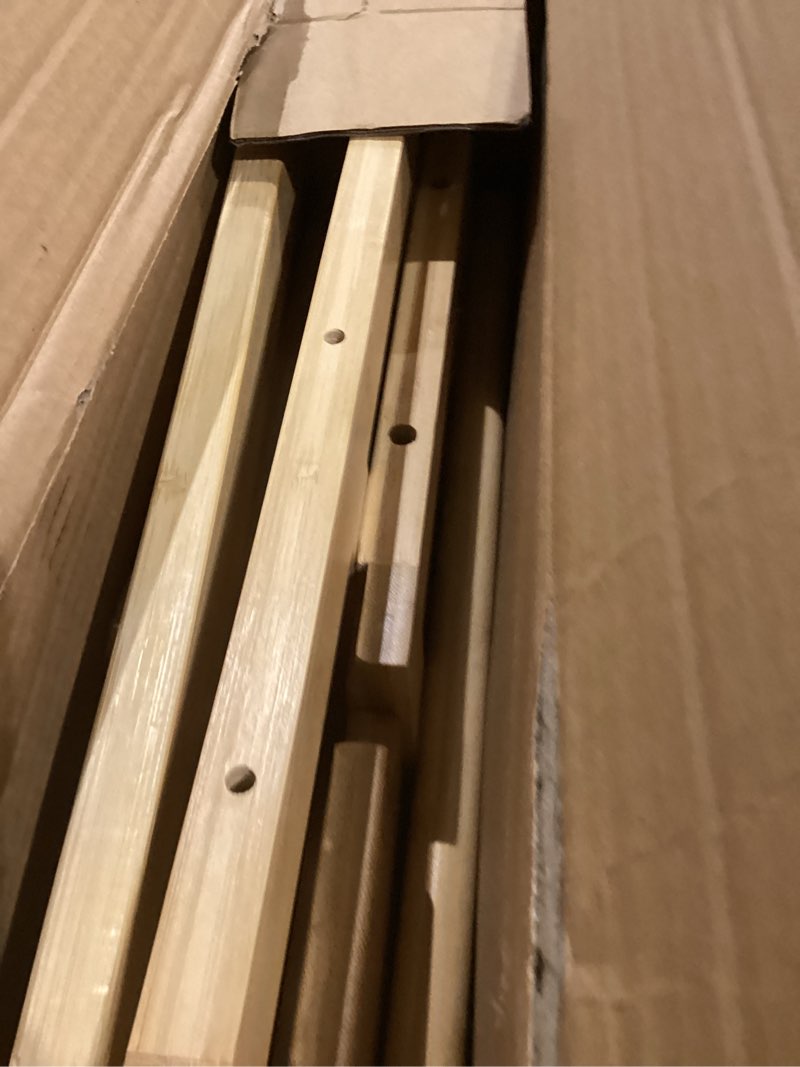 Condition photo showing As Is for COSYLAND Toddler Standing Tower - Adjustable Height Toddler Kitchen Stool Helper - Kids Kitchen Step Stool for Learning with Removable Safety Railing Natural Natural Large