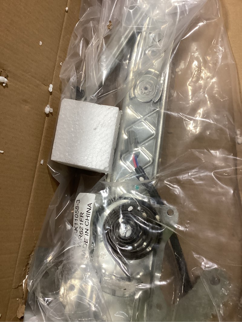 Condition photo showing As Is for yhtauto front passenger side power window regulator with 2-pin motor assembly for ford f-150 f-250, lobo, 1997-1998