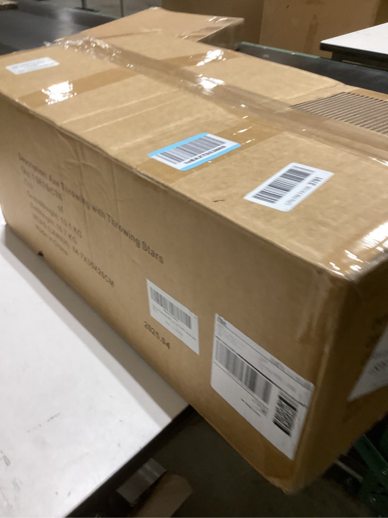 Condition photo showing New/Like New for Stiatu Axe Throwing Bristle Target with 8 Throwing Axes Set,Axe Throwing Game for Backyard, Indoor &