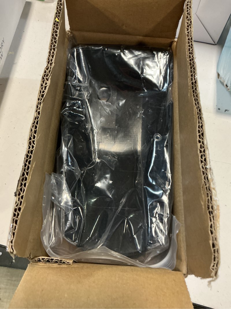 Condition photo showing Good Condition for 643922 right rv awning motor cover for lippert components and solera camper trailer awning, rv regal drive head front covers, regal head cover drive front end cap for lippert components, black