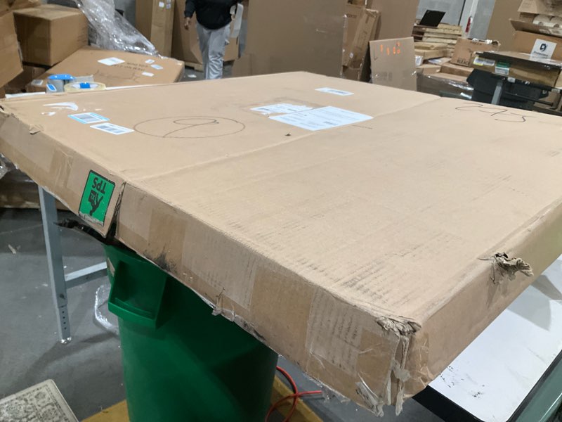 Condition photo showing As Is for Amazon Basics Foldable Metal Platform Bed Frame with Storage, Sturdy Steel Support, No Box Spring Needed, 14-inch High, Tool-Free Setup, Twin Size, Black Twin 14 Inch ( Foldable)