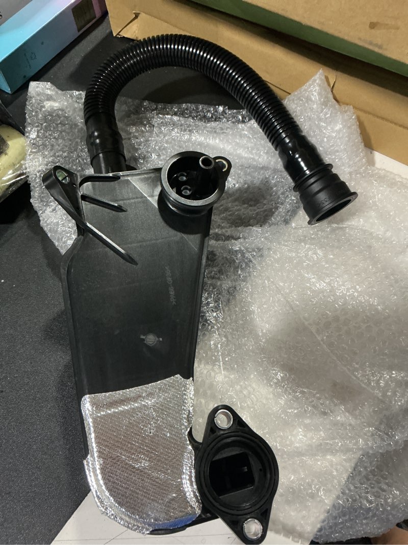 Condition photo showing Good Condition for air oil separator assembly fit for ford f250 f350 super duty 2023-2024 or 2011+ 6.7l powerstroke diesel - pcv ccv filter vent valve engine crankcase - replace pc3z-6a785-a, pc3z6a785a