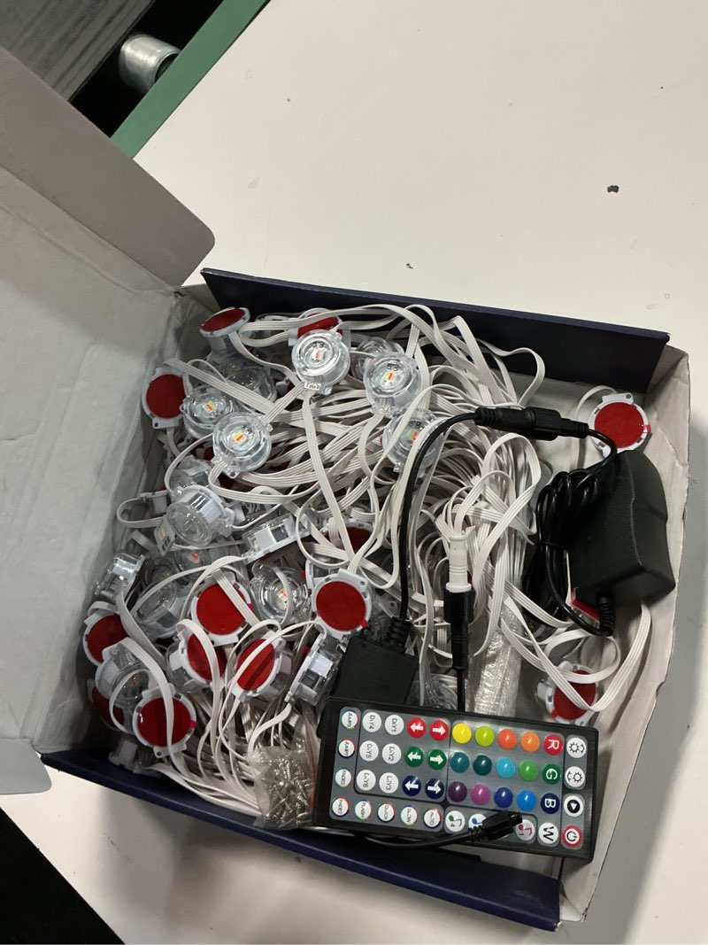 Condition photo showing Good Condition for fbz 150ft permanent outdoor rgb lights - ip67 waterproof with smart app control remote,diy scene modes, music synchronization,eaves lights for garden decor,deck,christmas