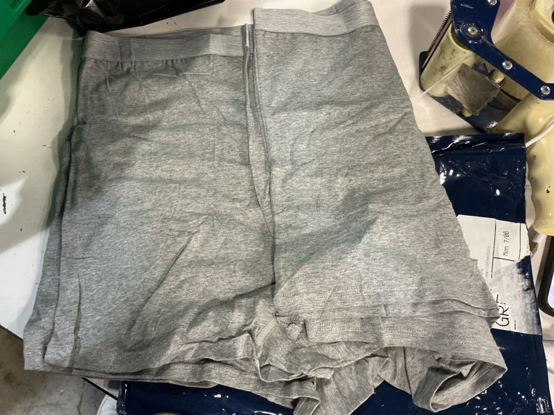 Condition photo showing Good Condition for men's incontinence underwear, leak proof washable reusable cotton boxer brief, heavy flow bladder leak 3 pack (grey, xx-large) xx-large grey