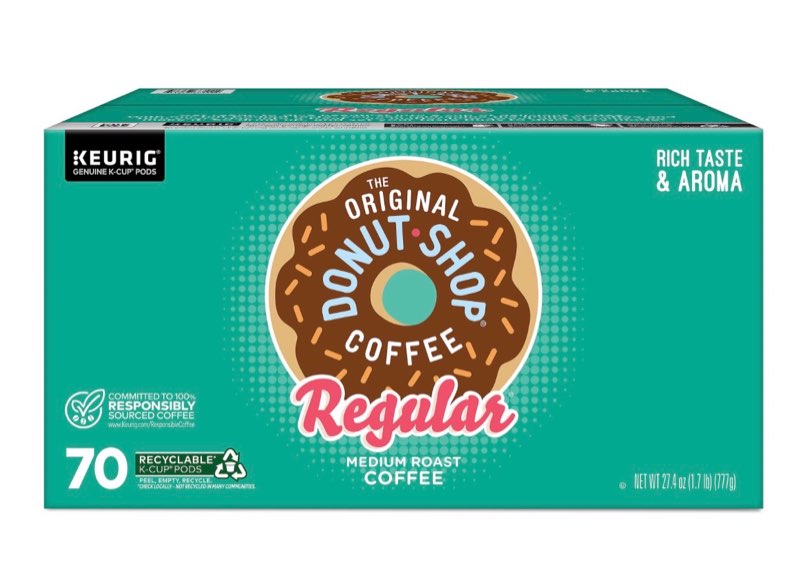 the original donut shop® regular coffee single-serve k-cup®, pack of 70 pods(( best by 2025-10-08))