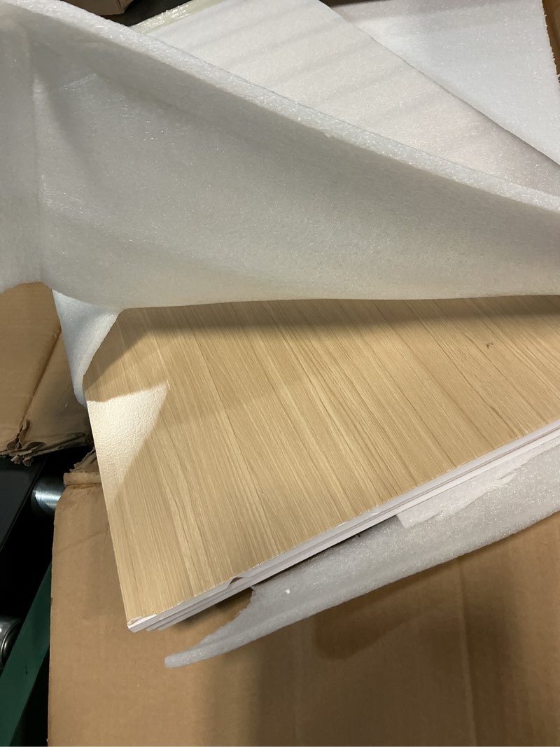 Condition photo showing Good Condition for 5 pcs wire rack covers 40x16x3 inch pvc pantry shelf cover 0.31 inch thick removable closet wire rack shelf covers,decoration kitchen bathroom office shelving (wood color,40x16x3 inch) 40x16x3inch wood color