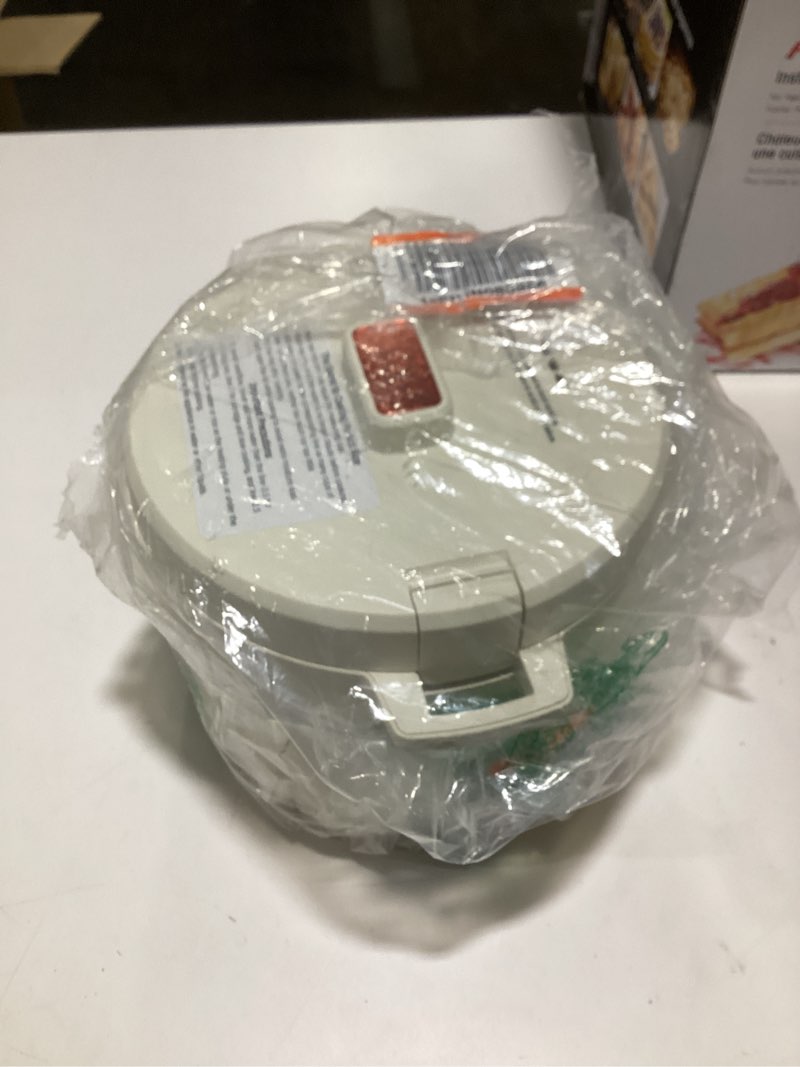 Condition photo showing As Is for CUCKOO Micom Rice Cooker 3-Cup Uncooked / 6-Cup Cooked with Nonstick Inner Pot, Small Rice Maker with 8 Menu Options, Fuzzy Logic Technology, Auto Clean, Quick Rice Mode, White (CR-0375FW) WHITE 3 CUP