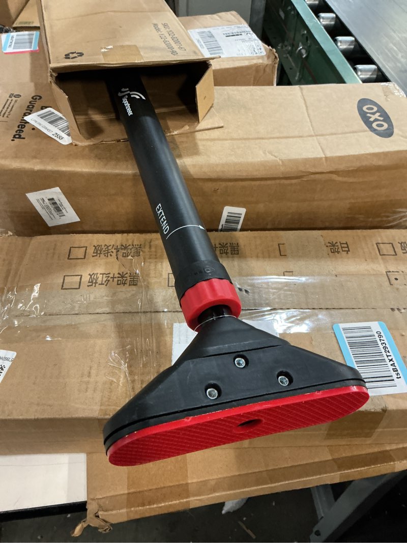 Condition photo showing New/Like New for pull up bar for doorway: sportneer strength training pull-up bars without screw - adjustable width locking mechanism chin up bar, thickened steel max limit 440 lbs upper body fitness pullup bars for home (black-red)