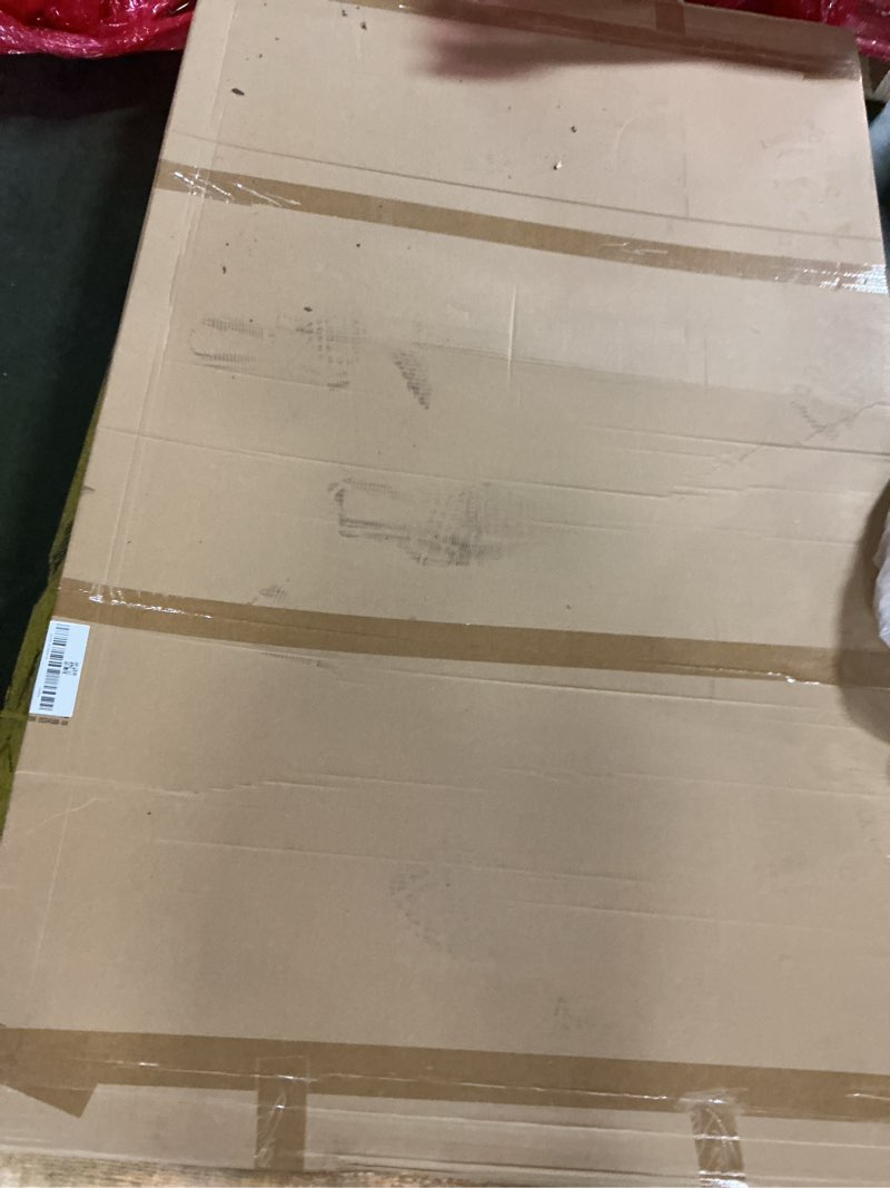 Condition photo showing New/Like New for DreamLine Aqua Uno 34 in. W x 58 in. H Frameless Hinged Tub Door in Brushed Nickel, SHDR-3534586-04