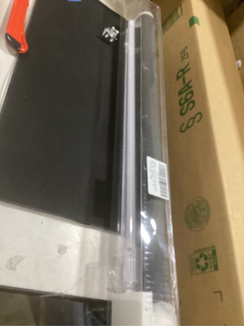 Condition photo showing As Is for aosky cordless roller shades blackout blinds for windows room darkening rolled up shades with spring system, uv protection window shades door blinds for home and office (23" w x 72" h, black) 23"w x 72"h black