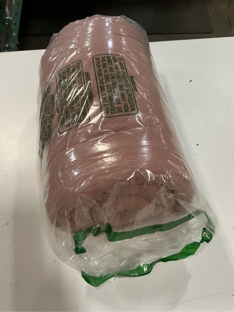 Condition photo showing Good Condition for 100% cotton muslin blanket king 108" x 90", 6 layers breathable and lightweight cotton throw blankets for bed, soft cooling summer gauze blanket for adults all season, dusty rose? dusty pink king(108" x 90")