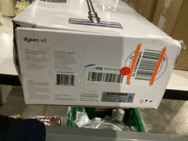 Condition photo showing As Is for Dyson V8 Cordless Vacuum, Cleans Hard Floors and Carpets, Detangles, Converts to Handheld, 115AW, 2 Power Modes, Up to 40 Minutes¹