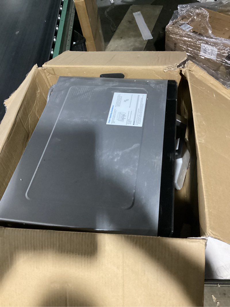 Condition photo showing Good Condition for farberware 1.6 cu. ft. countertop microwave oven – 1100 watts power, smart sensor auto cook settings, defrost, easy clean and child safety lock - stainless 1.6 cu. ft. stainless steel