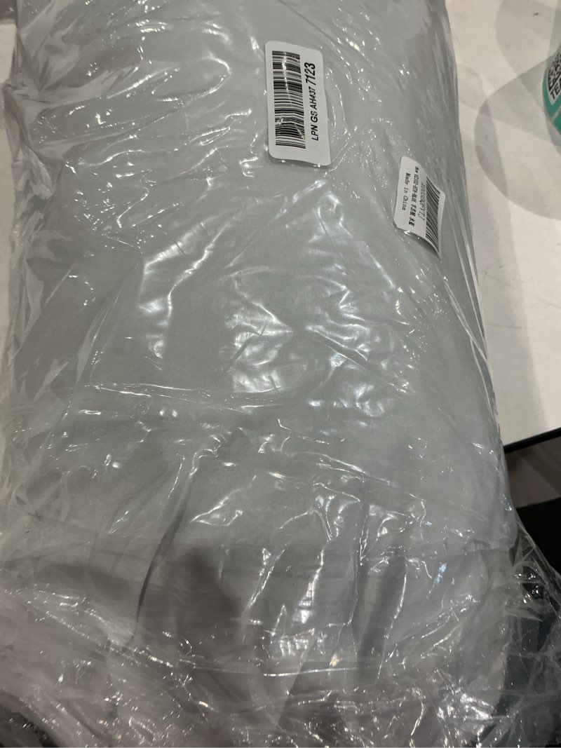 Condition photo showing As Is for hiturbo warm waterproof swim parka: oversized hooded changing robe - sherpa liner swimming coat - recycled fabric surf poncho blue