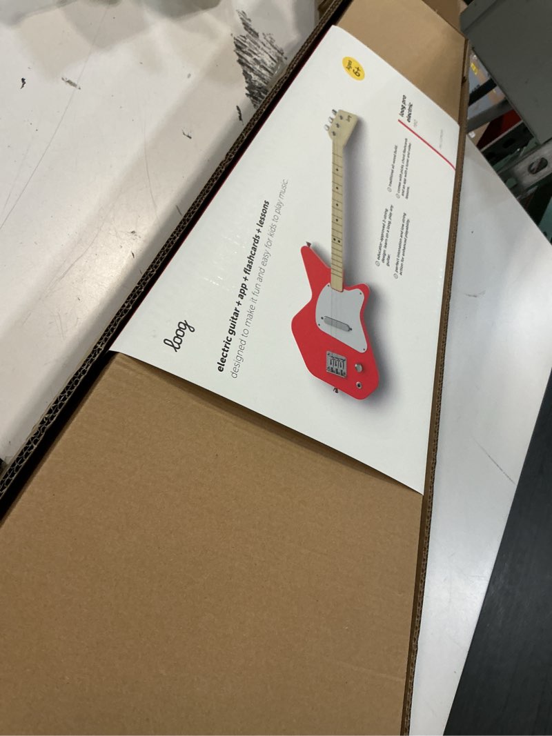 Condition photo showing Good Condition for loog pro electric kids guitar ages 6+ learning app and lessons included red