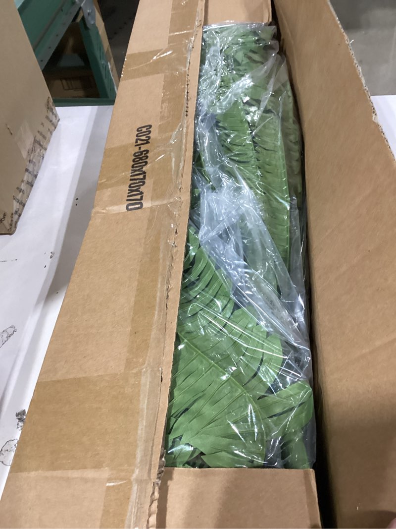 Condition photo showing Good Condition for cqure 128 branches fake ferns artificial plants large, 50" set of 2 artificial boston ferns faux hanging fake plants for outdoors planter home garden decor 50'' 128 leaves-2pcs
