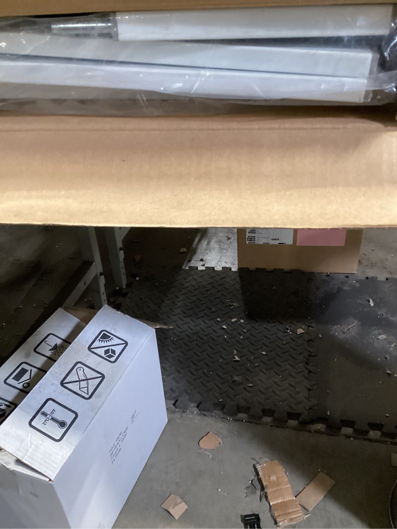 Condition photo showing New/Like New for regalo safety 38" baby gate for doorways & bottom of stairs, pressure mount design for babies, toddlers & pets, tested & safe for 30 years, american designed, american owned, white white 29-38.5"w x 30"h