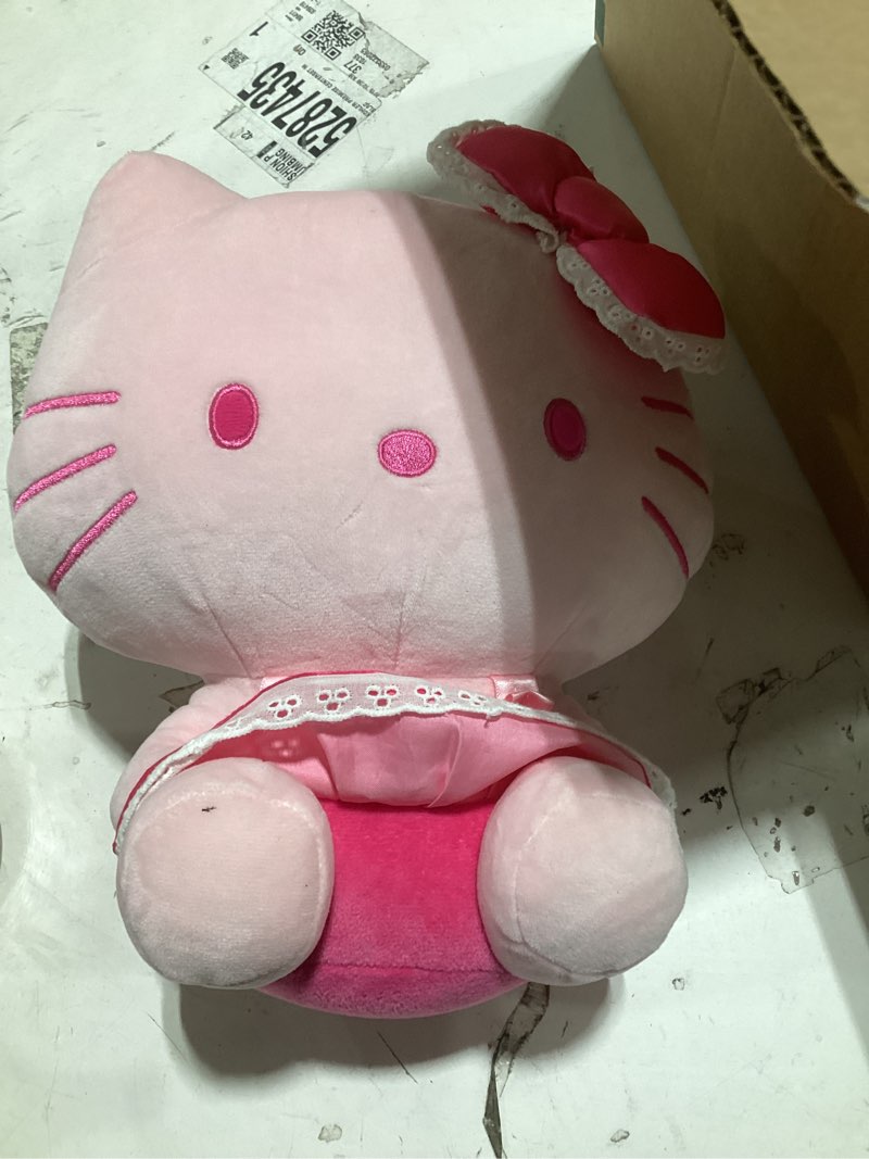 Condition photo showing Good Condition for hello kitty and friends - hello kitty 12” pink monochrome plush hello kitty pink