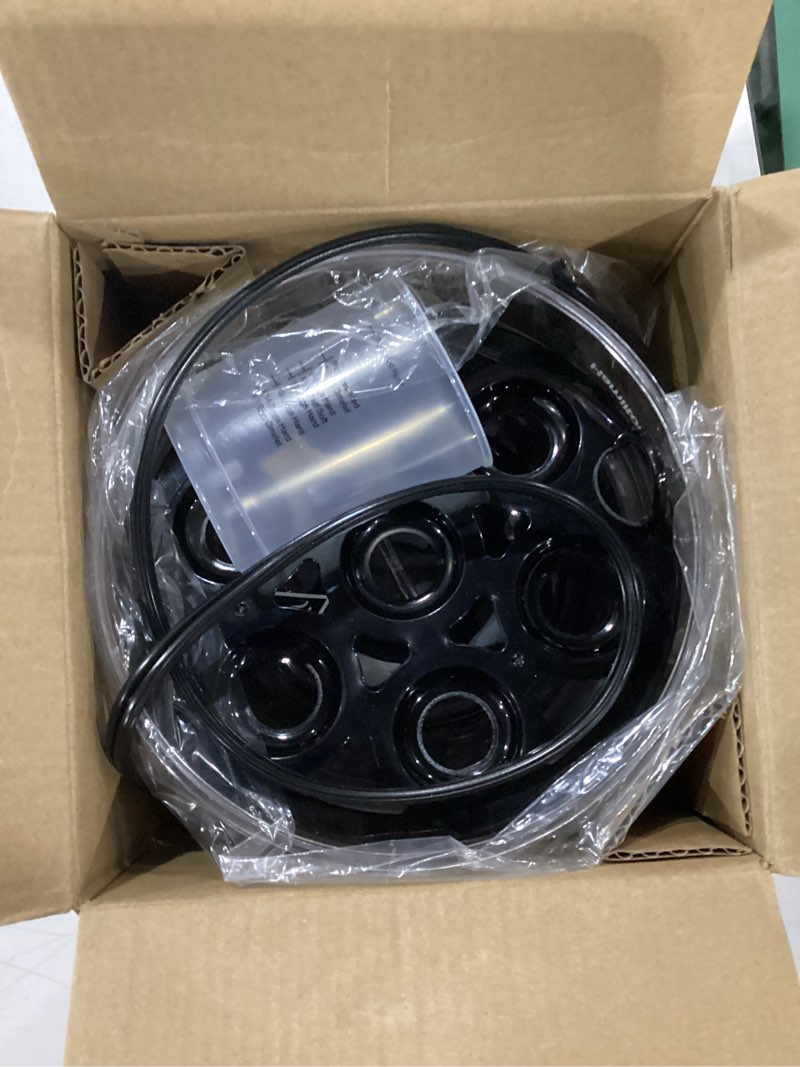 Condition photo showing As Is for Hamilton Beach 3-in-1 Electric Egg Cooker for Hard Boiled Eggs, Poacher, Omelet Maker & Vegetable Steamer, Holds 14, Black (25508)