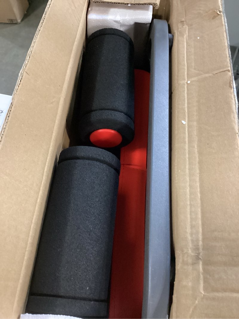 Condition photo showing Good Condition for Ab Machine Ab Workout Equipment Sit Up Machine & Exercise Equipment Ab Crunch Machine for Stomach Workout Ab Core Trainer Abdominal Machine for Home Gym with Resistance Bands Red