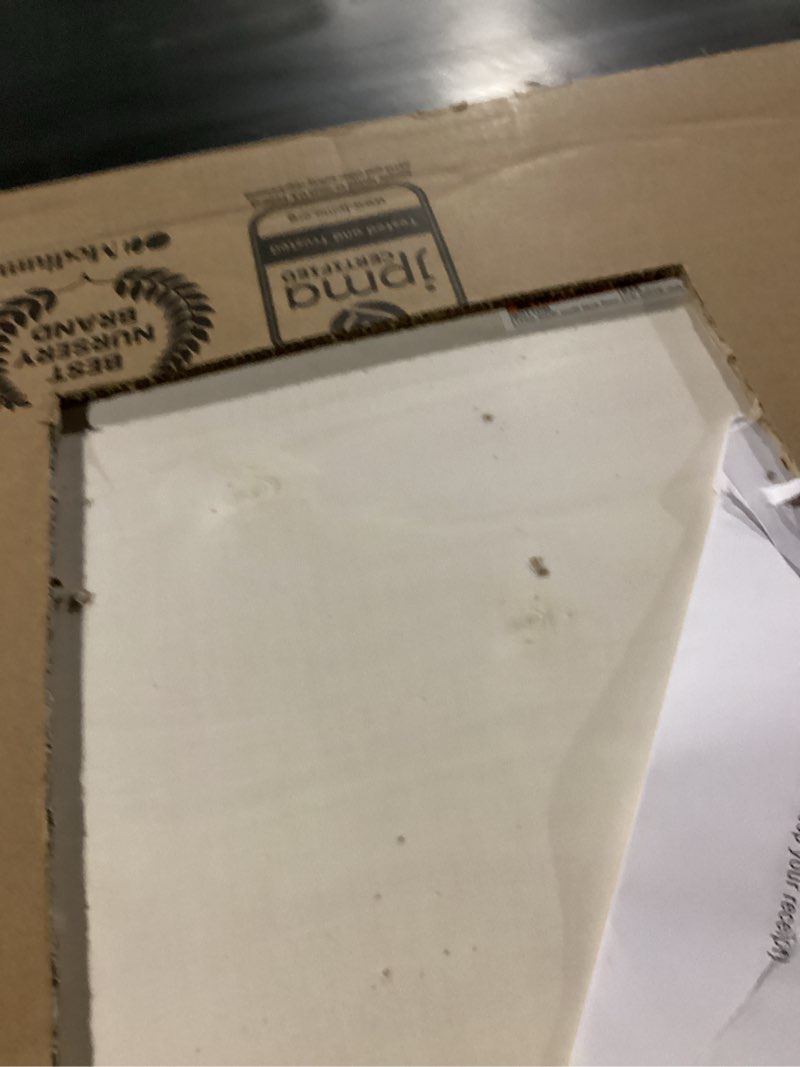 Condition photo showing New/Like New for Graco Benton 5-in-1 Convertible Crib with Drawer (White) - Converts from Baby Crib to Toddler Bed, Daybed and Full-Size Bed, Fits Standard Full-Size Crib Mattress, Adjustable Mattress Support Base White Crib with Drawer