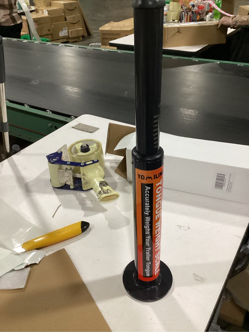 Condition photo showing New/Like New for tongue weight scale, upgrade 1800 lbs capacity, for rv trailer, boat, travel trailers, black