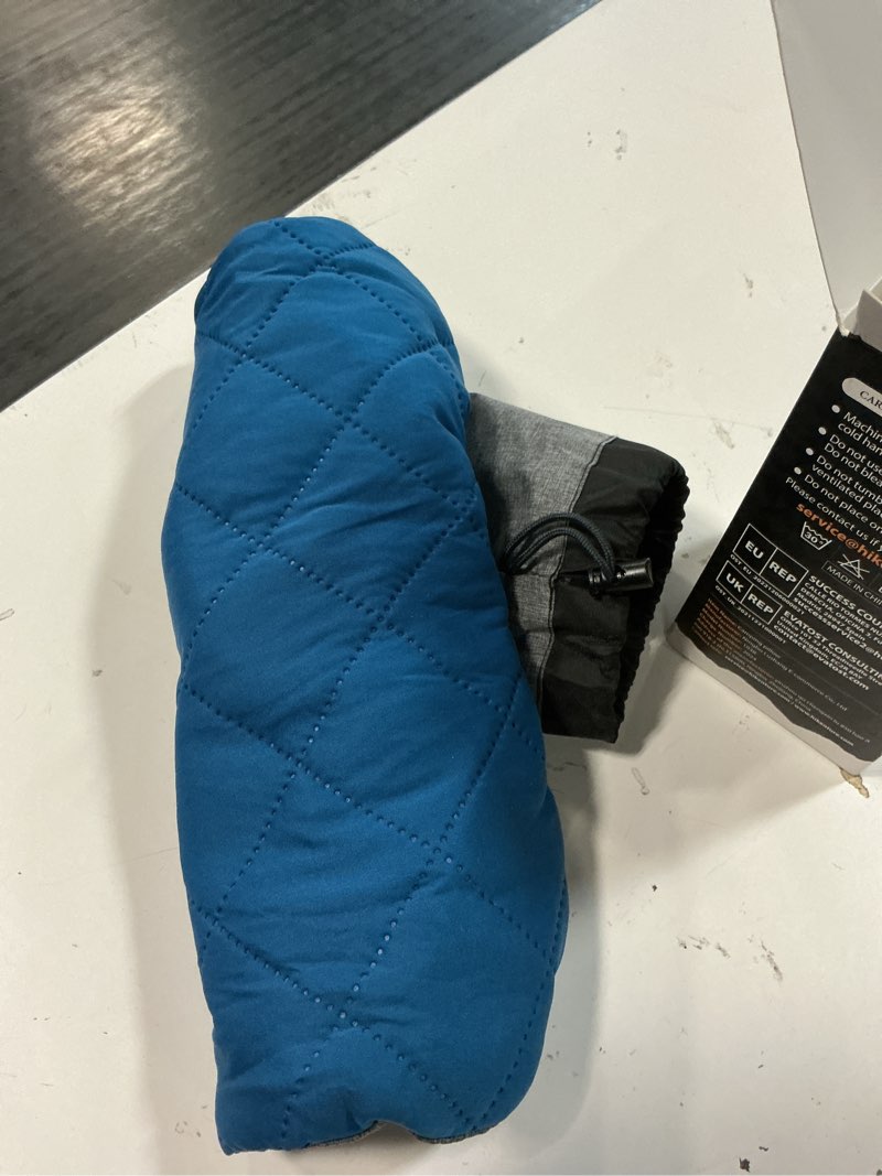 Condition photo showing Good Condition for hikenture camping pillow with removable cover - ultralight inflatable pillow for neck lumbar support - upgrade backpacking pillow - washable travel air pillows for camping, hiking, backpacking blue