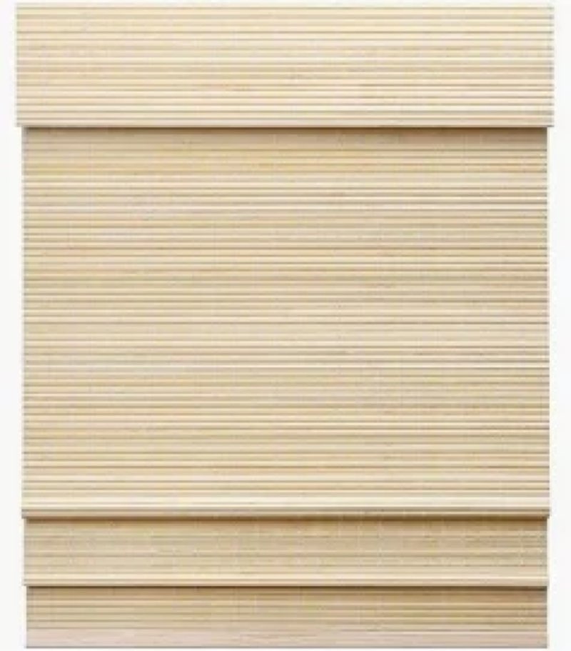 LazBlinds Cordless Bamboo Roman Shades, Privacy Blinds for Interior Windows, Room Darkening Roll Up 