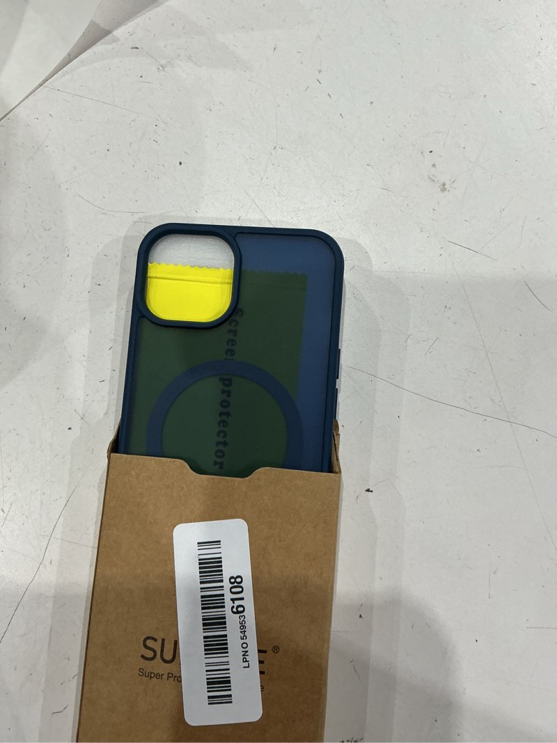 Condition photo showing Good Condition for supfine magnetic for iphone 14 case & iphone 13 case (compatible with magsafe) (military grade drop protection) translucent matte shockproof phone cover,deep blue deep blue for iphone 13/iphone 14