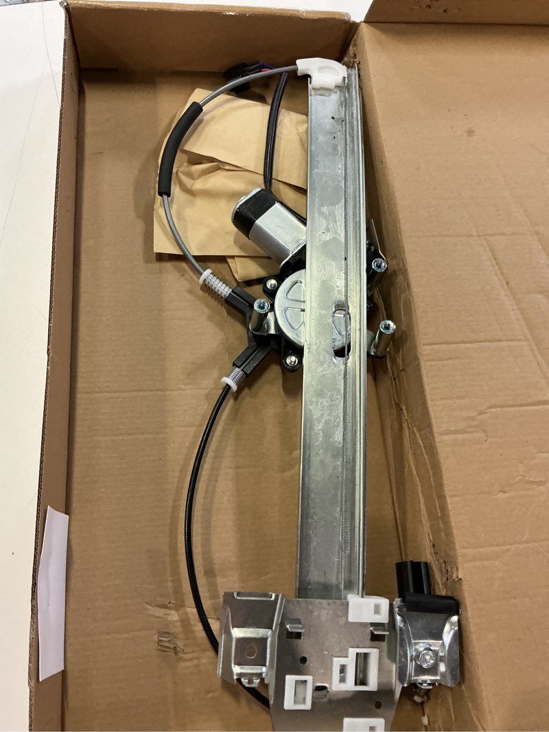 Condition photo showing As Is for power window regulator with and motor front left driver side fits for 2005-2010 for dodge dakota 2006-2008 for mitsubishi raider 2011 for ram dakota 748-114 55359567aa 2005-2010 for dodge dakota front left
