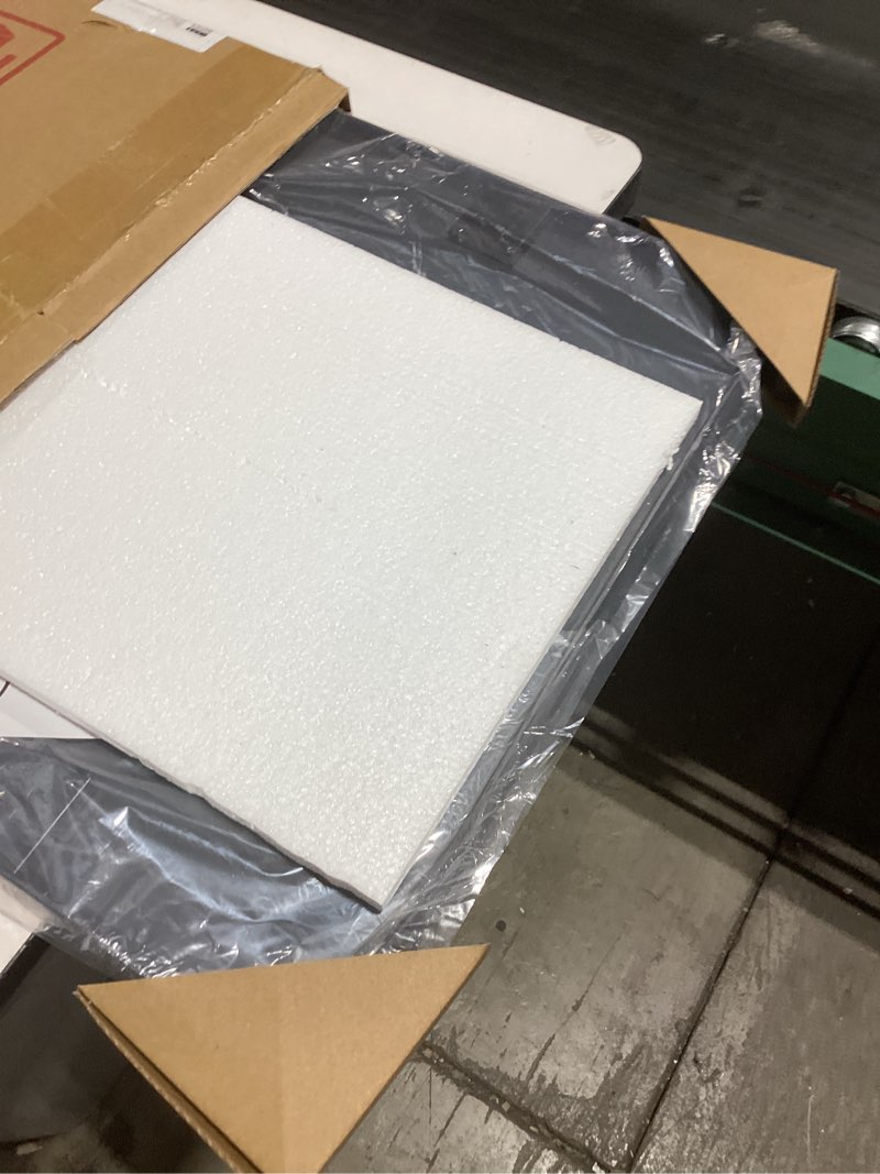 Condition photo showing Good Condition for Delma Bathroom Vanity Mirror, Black Framed Bathroom Mirror for Over Sink, High-Definition Bathroom Mirror, Versatile Bathroom Vanity Mirror, Hangs Horizontally or Vertically(30x20, Black)