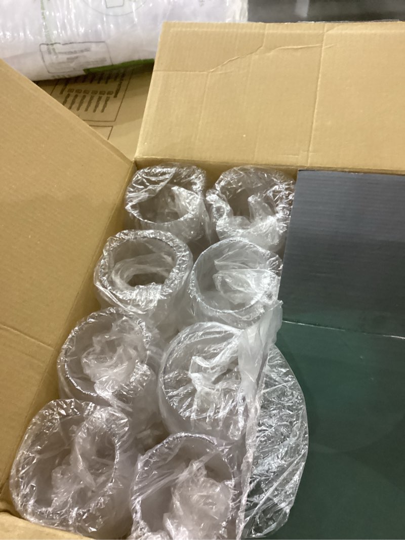 Condition photo showing New/Like New for FOCUSLINE 32 Pack Plastic Wine Glasses Stemless, 12 Oz Crystal Clear Disposable Wine Cups, Reusable Plastic Wine Glasses for Parties Weddings, Shatterproof Recyclable and BPA-Free 12OZ-32-CLEAR