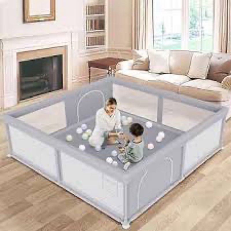 besuhot large baby playpen 79x79 inch, playpens for babies and toddlers, indoor & outdoor extra larg
