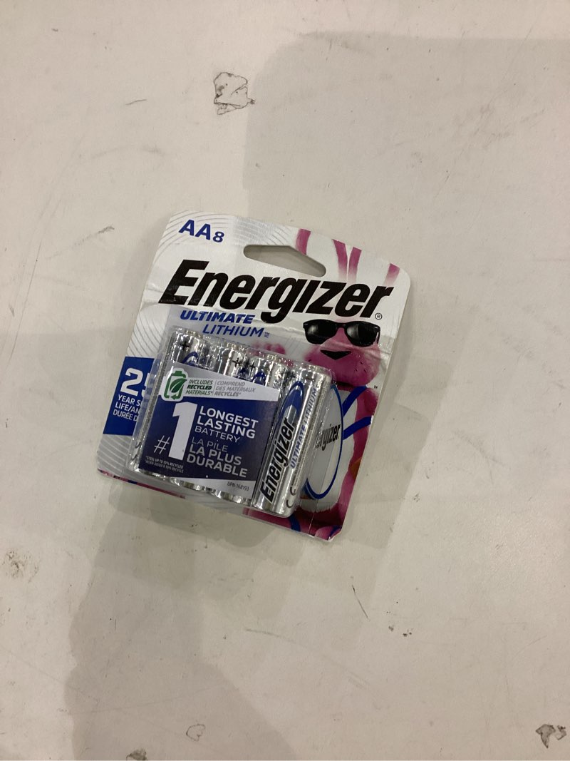 Condition photo showing New/Like New for Energizer Ultimate Lithium AA Batteries, 8 Count (L91SBP-8)