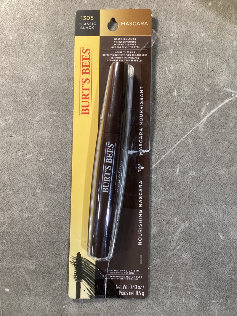 Condition photo showing Good Condition for burt’s bees 100% natural nourishing mascara, classic black - 0.4 ounce