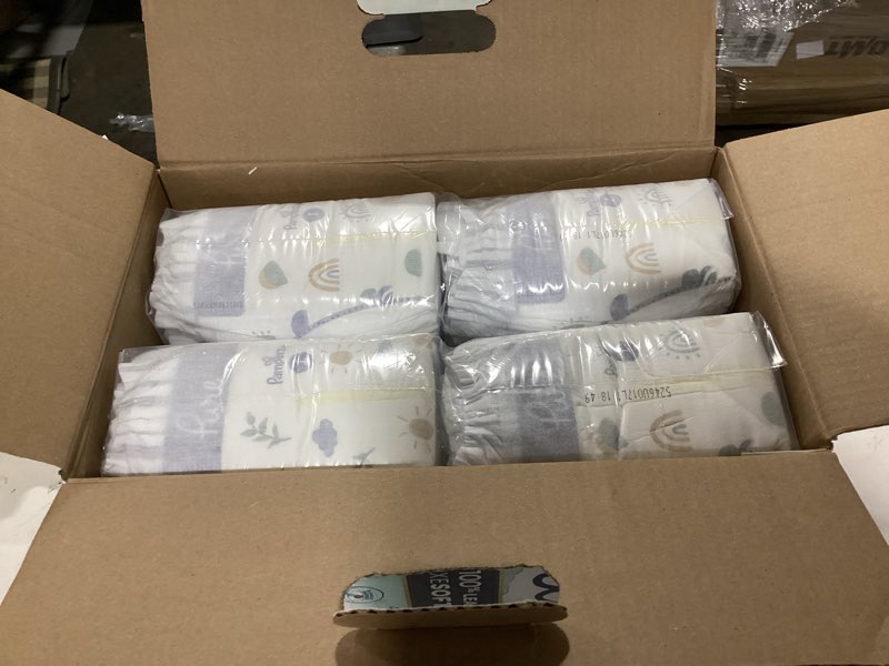 Condition photo showing Good Condition for Pampers Pure Protection Baby Diapers, Size 1 (8-14 lbs), 132 Count, Up to 100% Leakproof, Premium Plant-based Skin Protection, Hypoallergenic Soft Diapers Size 1 132