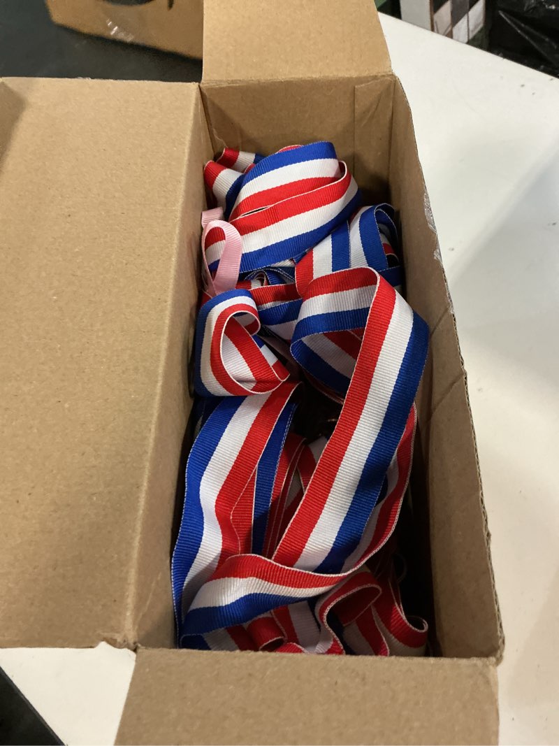 Condition photo showing New/Like New for ferreve 48/96 pcs sports award medals bulk with neck ribbons champ winner medal sports day favors prizes for team competitions tournaments match party 96 track and field