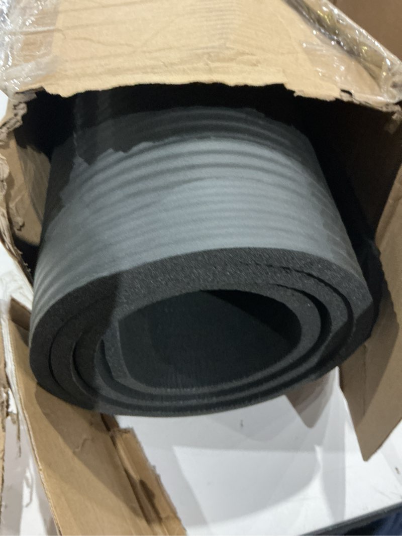 Condition photo showing Good Condition for (Similar to but not exact)Retrospec Solana Yoga Mat 1\" Thick w/Nylon Strap for Men & Women - Non Slip Exercise Mat for Home Yoga, Pilates, Stretching, Floor & Fitness Workouts Black 1 inchi